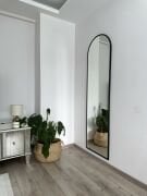 180X50 CM SİYAH OVAL AYAKLI BOY AYNASI