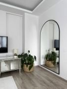 180X100 SİYAH OVAL AYAKLI BOY AYNASI