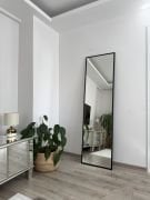 180X50 CM SİYAH DİKDÖRTGEN BOY AYNASI