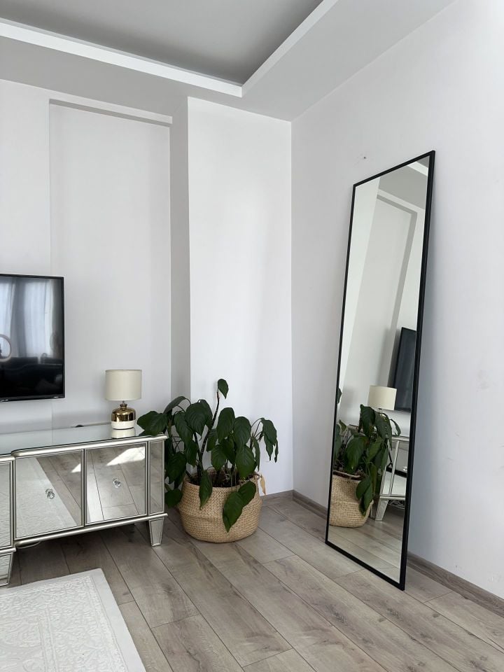 180X60 SİYAH DİKDÖRTGEN BOY AYNASI