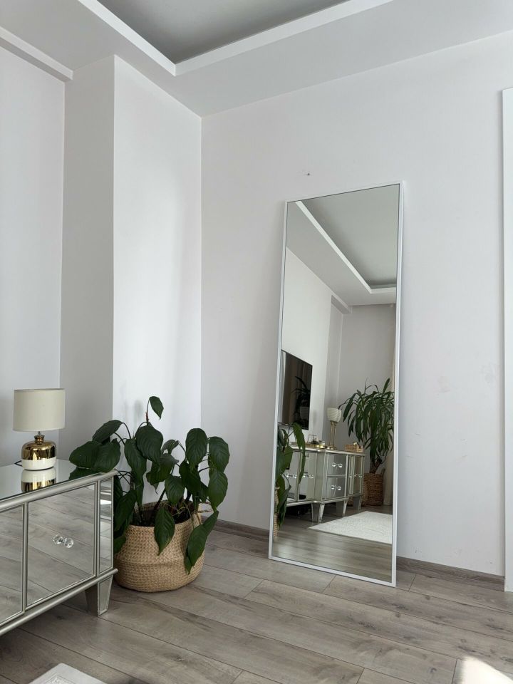 180X60 BEYAZ DİKDÖRTGEN BOY AYNASI