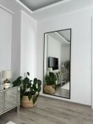 180X80 SİYAH DİKDÖRTGEN AYAKLI BOY AYNASI