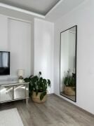 180X80 SİYAH DİKDÖRTGEN AYAKLI BOY AYNASI