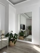 180X100 BEYAZ DİKDÖRTGEN AYAKLI BOY AYNASI