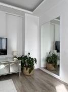 180X100 BEYAZ DİKDÖRTGEN AYAKLI BOY AYNASI