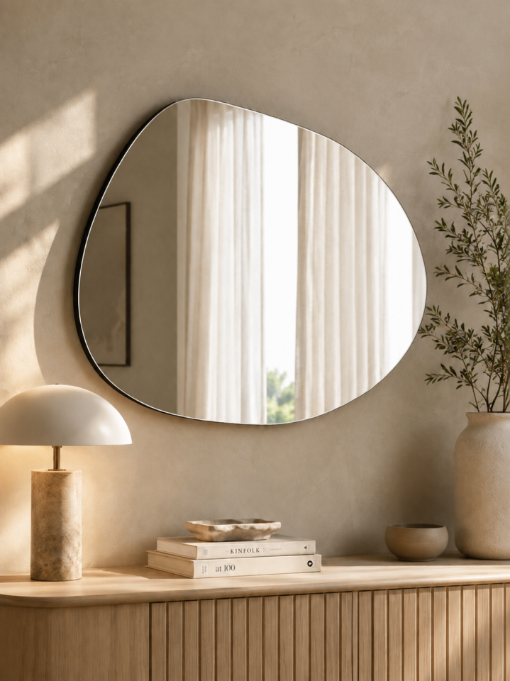 ASİMETRİK MODEL AYNA 70X60 CM