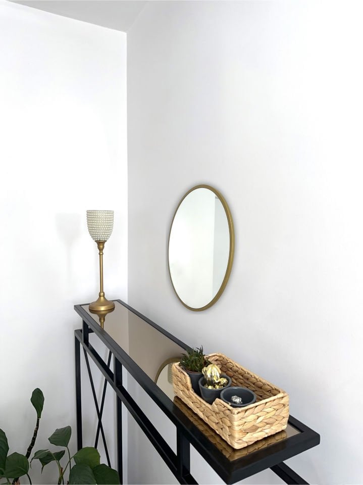 50 CM GOLD ÇERÇEVELİ YUVARLAK AYNA