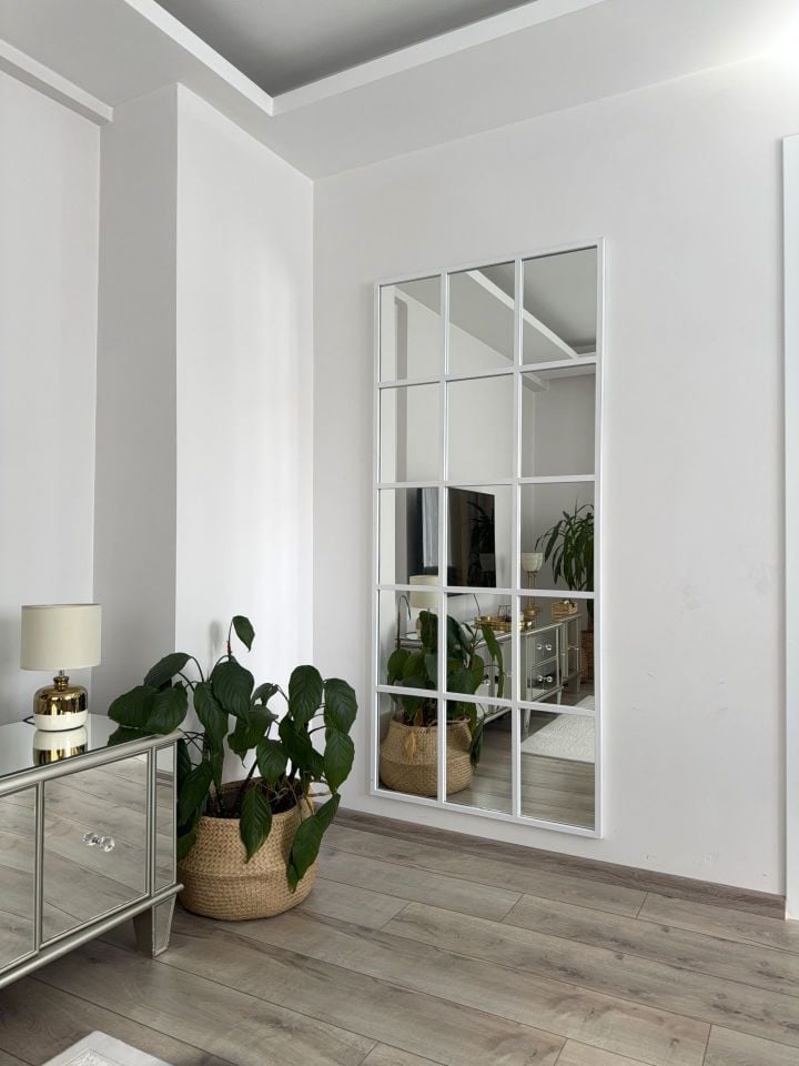 BEYAZ ÇERÇEVELİ 5/3 MODEL BOY AYNASI