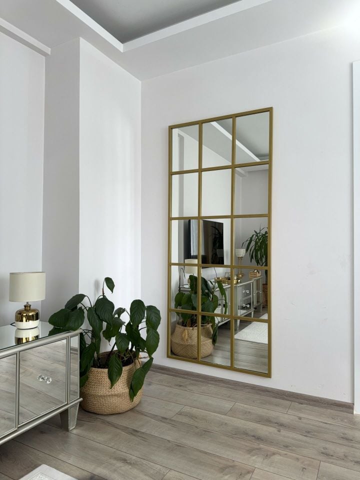 GOLD ÇERÇEVELİ 5/3 MODEL BOY AYNASI