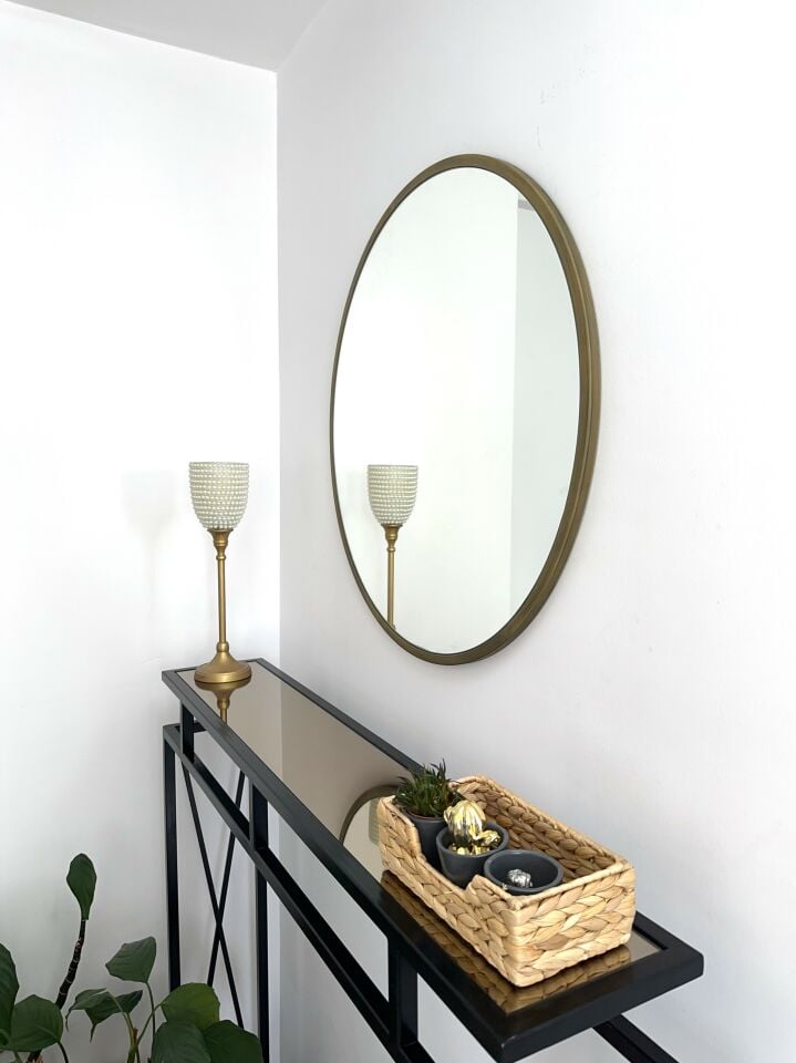 70 CM ESKİTME ÇERÇEVELİ YUVARLAK AYNA