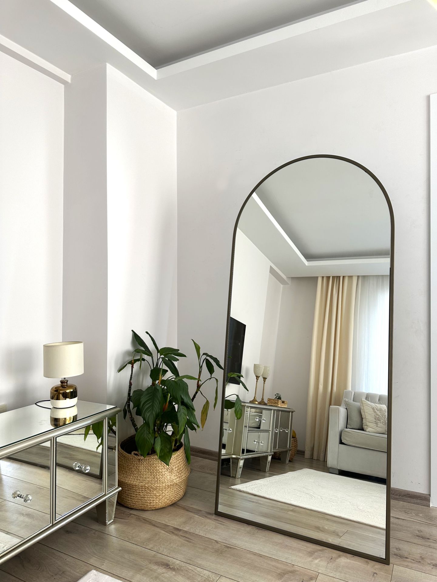 180X80 ESKİTME OVAL AYAKLI BOY AYNASI