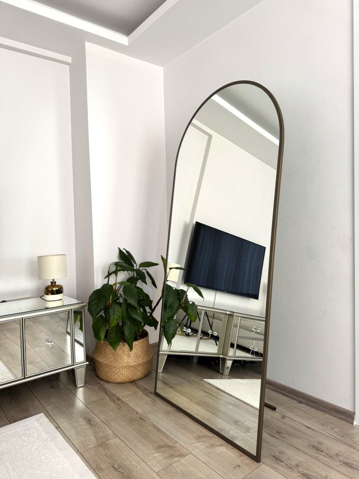 180X70 CM ESKİTME OVAL AYAKLI BOY AYNASI