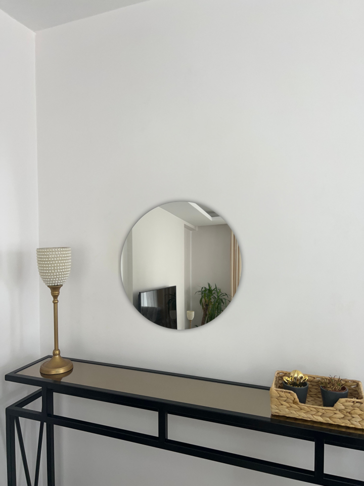 50 CM ÇERÇEVESİZ YUVARLAK AYNA
