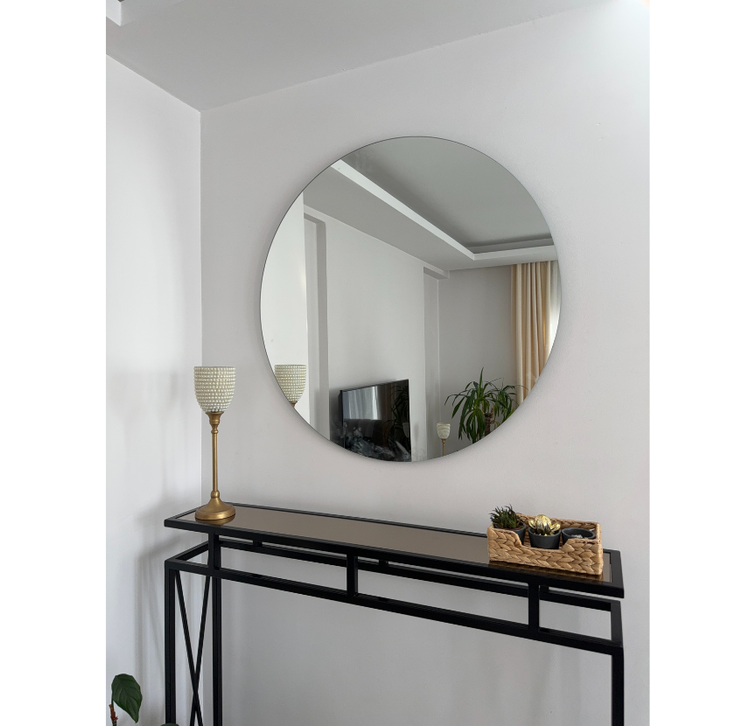 80 CM ÇERÇEVESİZ YUVARLAK AYNA