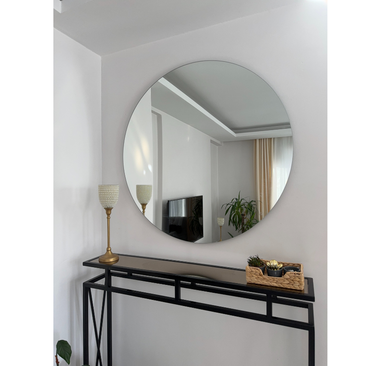 100 CM ÇERÇEVESİZ YUVARLAK AYNA