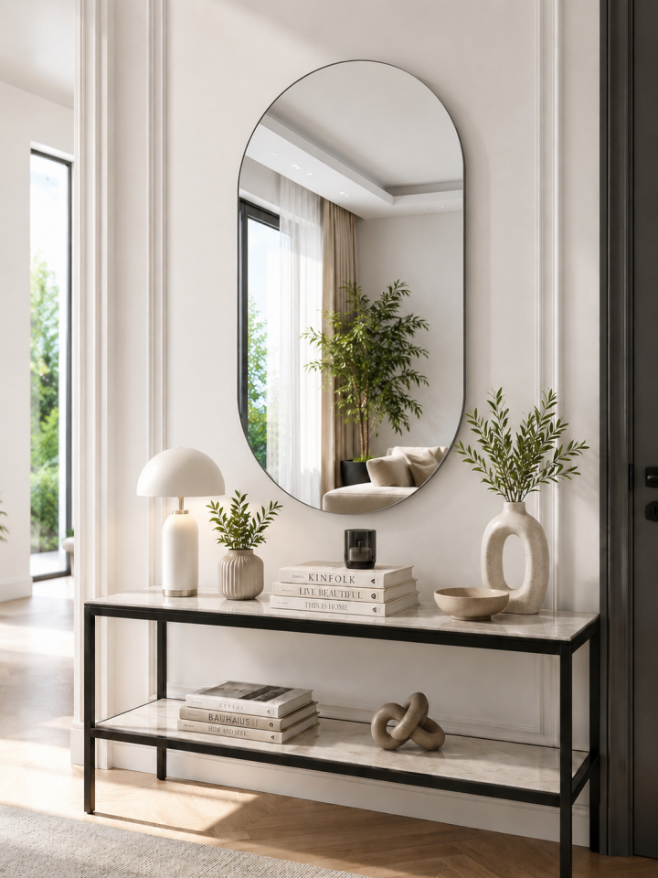100X60 CM ELİPS MODEL ÇERÇEVESİZ AYNA