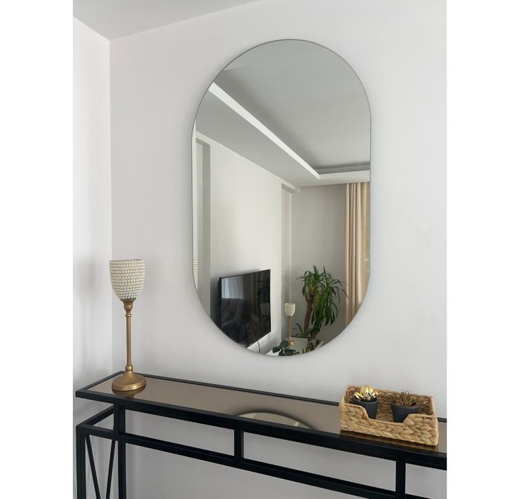 100X60 CM ELİPS MODEL ÇERÇEVESİZ AYNA