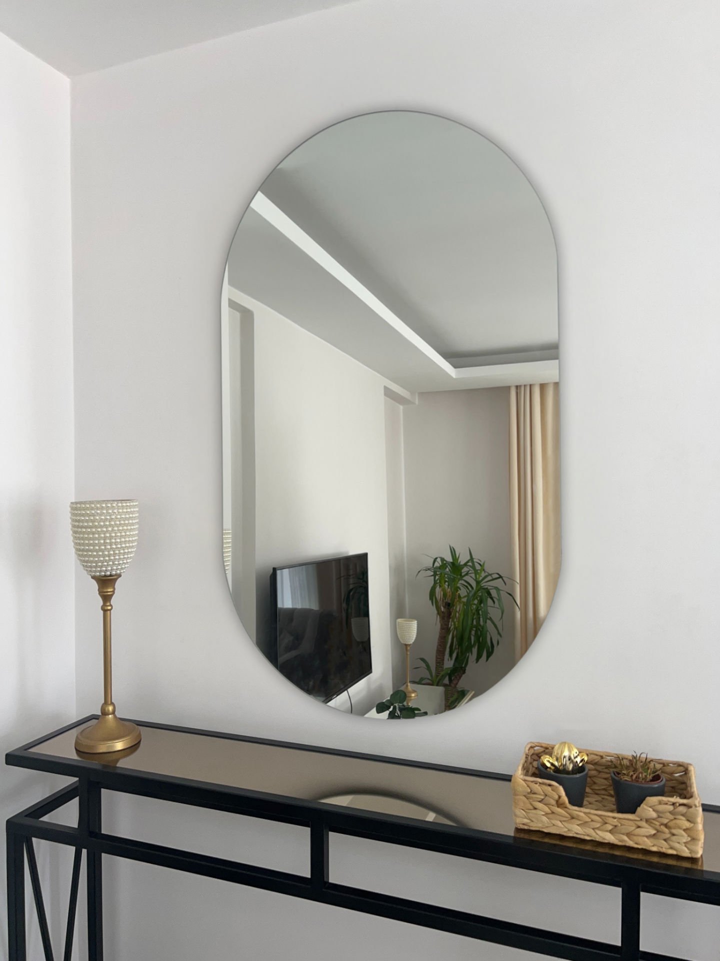 100X60 CM ELİPS MODEL ÇERÇEVESİZ AYNA