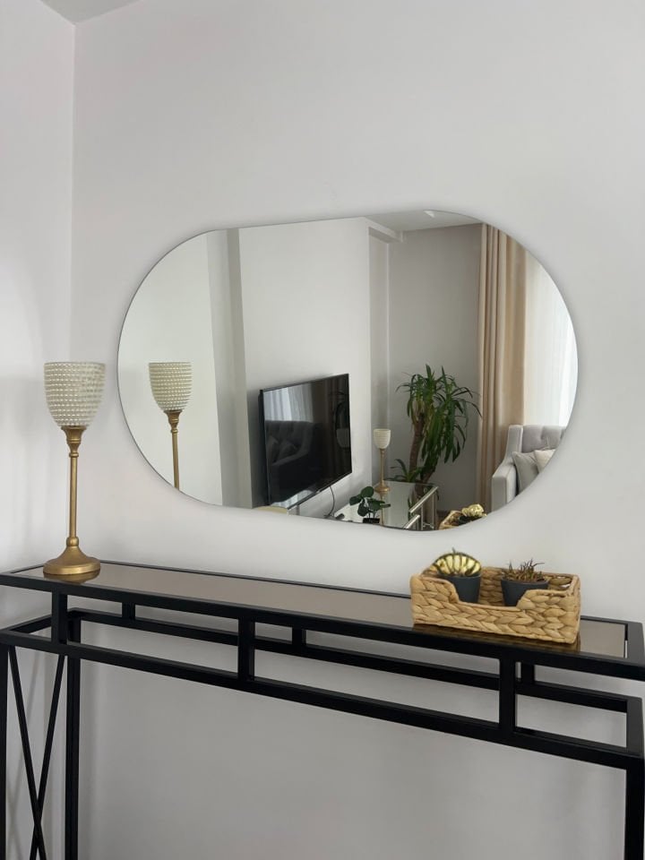 100X60 CM ELİPS MODEL ÇERÇEVESİZ AYNA