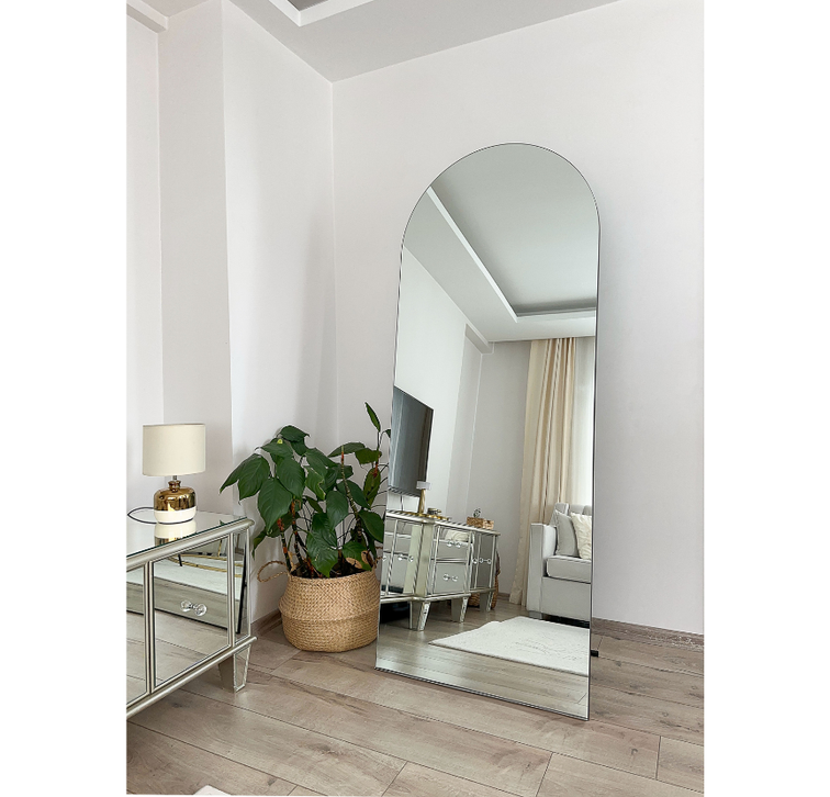 Çerçevesiz Model 180X70 cm Oval Ayaklı Boy Aynası