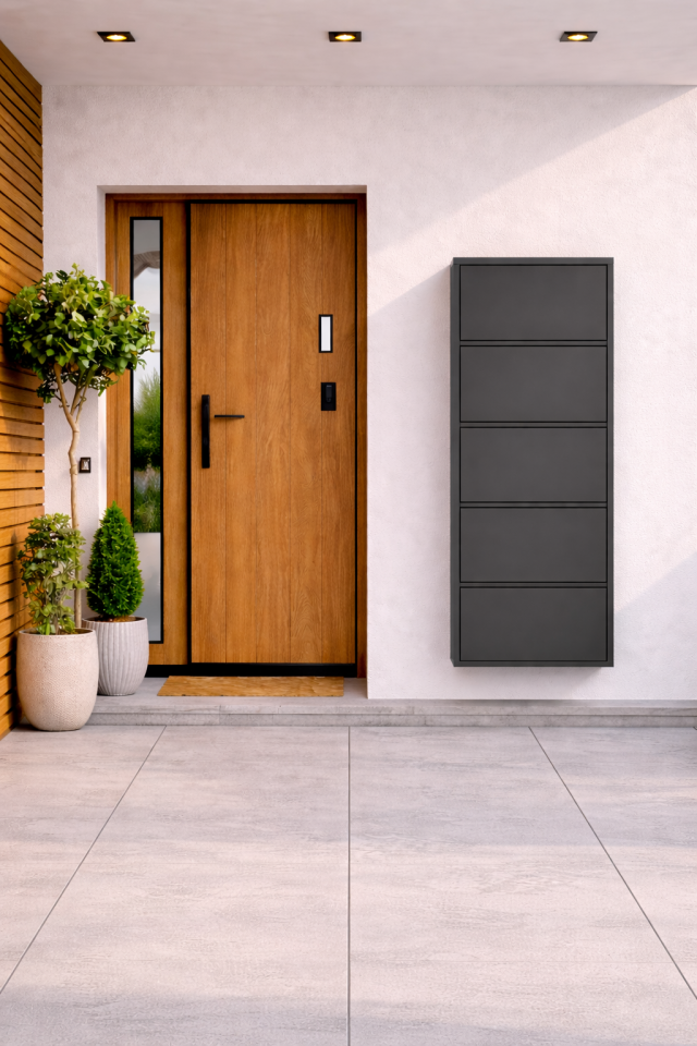 ANTRASİT 5 KAPAKLI METAL AYAKKABILIK